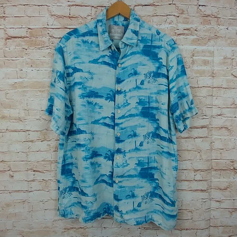 Margaritaville Hawaiian Blue w/print XL